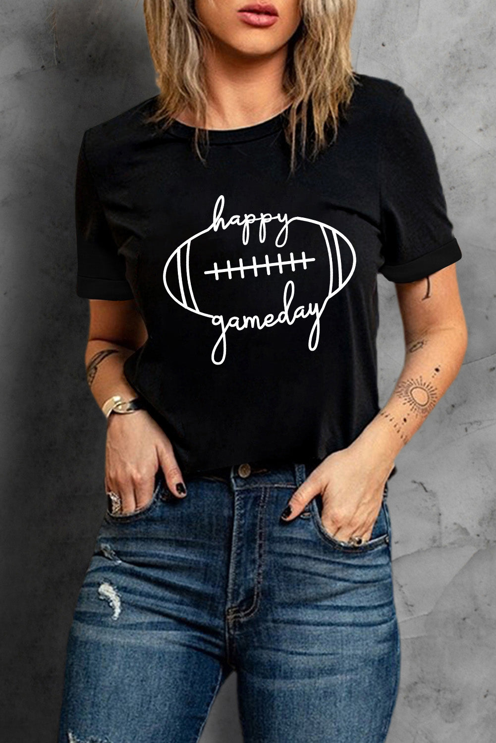 HAPPY GAMEDAY Graphic T-Shirt