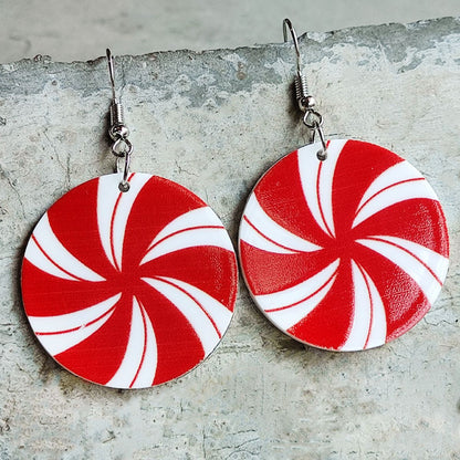 Christmas Themed Acrylic Dangle Earrings