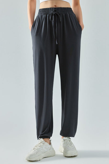 Tie Waist Sports Pants