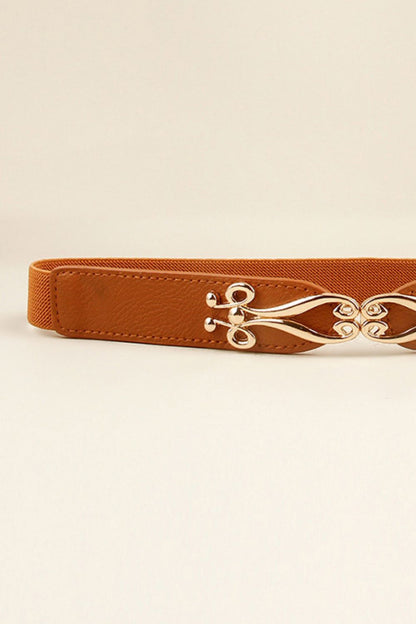 Alloy Buckle Elastic Belt