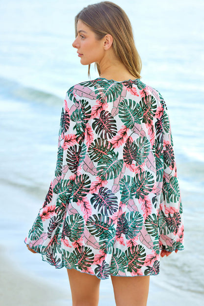 Printed Three-Piece Swimsuit