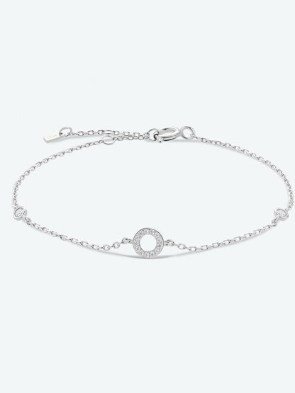 L To P Zircon 925 Sterling Silver Bracelet