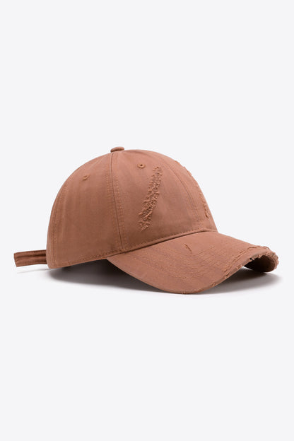 Distressed Adjustable Baseball Cap