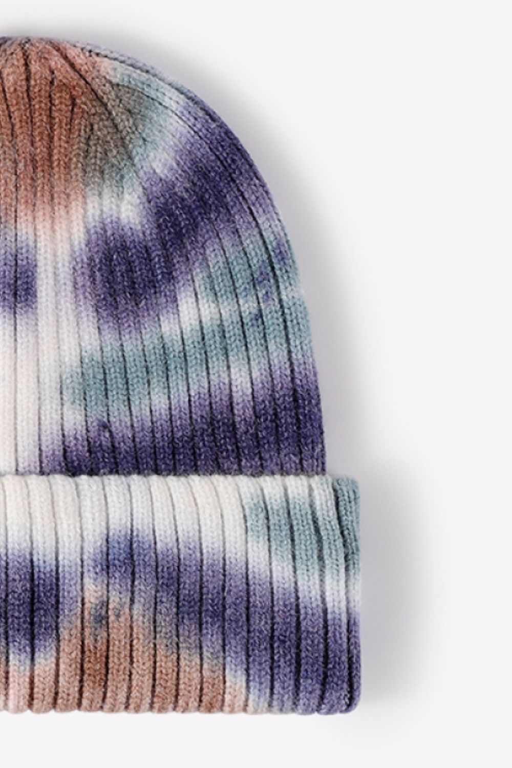 Tie-Dye Ribbed Knit Beanie