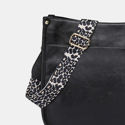 PU Leather Leopard Shoulder Bag