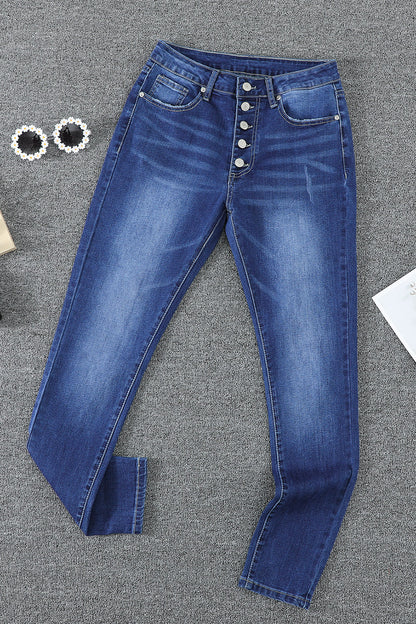 Baeful What You Want Button Fly Pocket Jeans