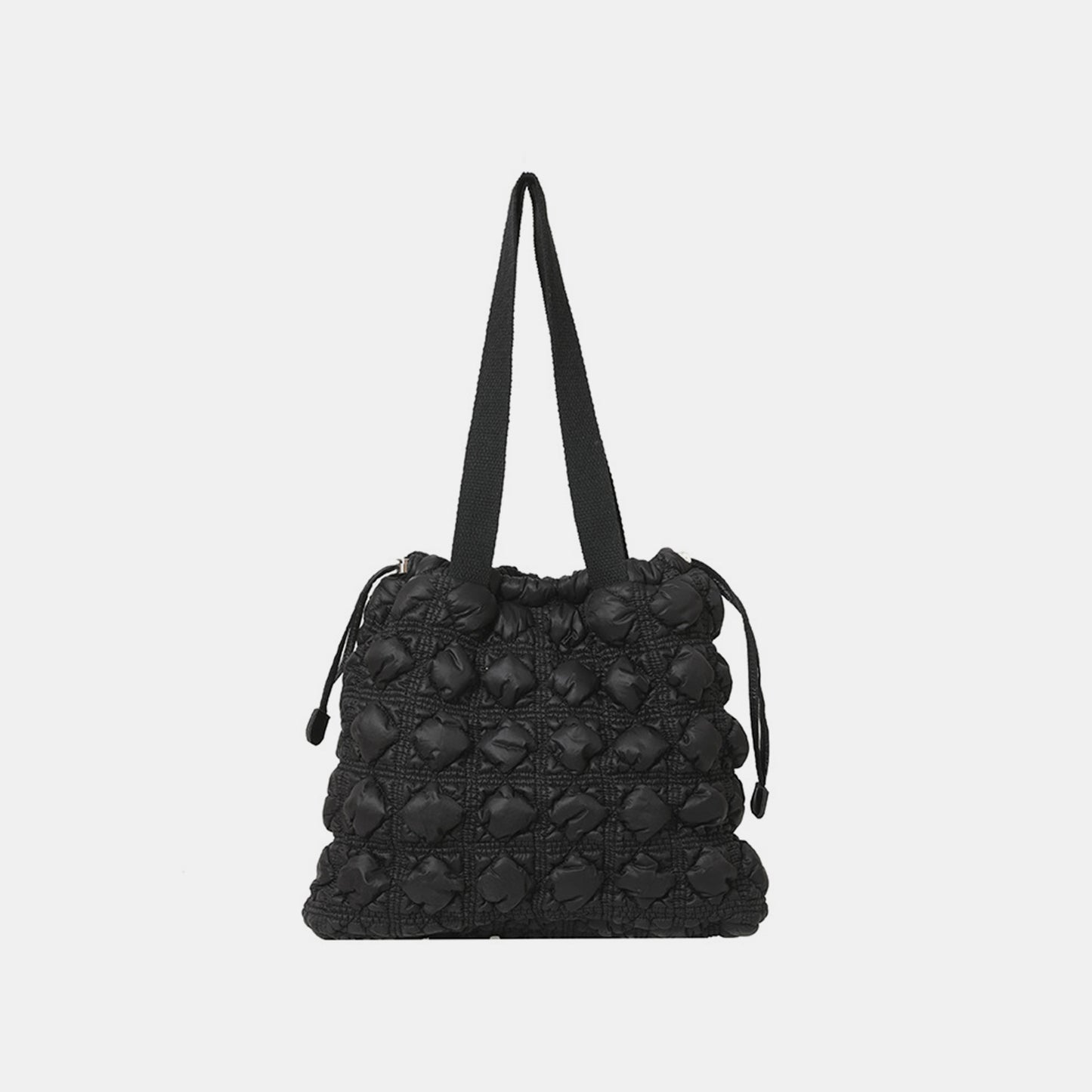 Drawstring Quilted Shoulder Bag