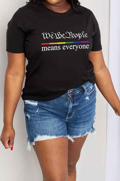 Simply Love Full Size MEANS EVERYONE Graphic Cotton Tee