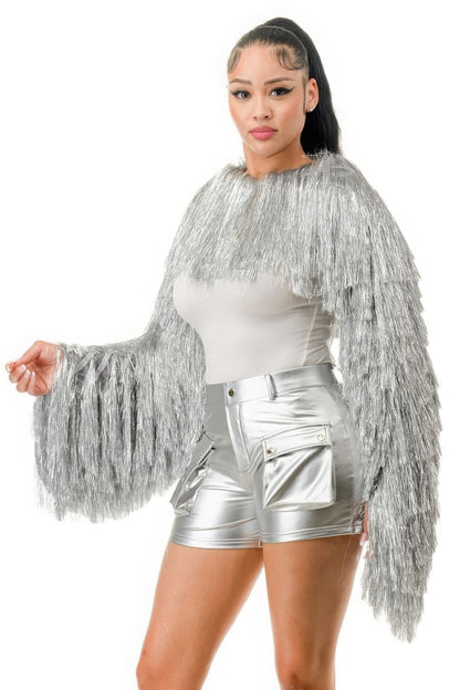 Metallic Tinsel Bolero